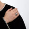 Bague 54 Bague cocktail en or blanc 18 carats et diamants 58 Facettes 1075