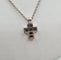 Collier Collier et pendentif croix or blanc sertis de diamants 58 Facettes