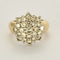 Bague 51.5 Bague fleur en or jaune et diamants 58 Facettes LIS2771