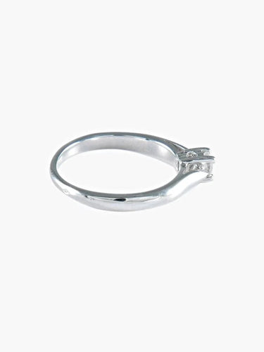 Bague 54 Bague solitaire en or blanc et diamant 0,40 ct 58 Facettes 412 00219