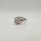 Bague 54 Bague or blanc 18 carats sertie de diamants 58 Facettes
