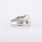 Bague 55 / Blanc/Gris / Or 750 Bague Solitaire Diamant 0.93 carat 58 Facettes 140121R