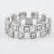 Bague 54 Bague double rang Diamants 58 Facettes