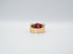 Bague 55 Bague Tank or jaune rubis diamants 58 Facettes 5007