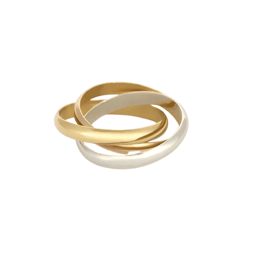Bague 59 Cartier - Bague Trinity vintage en or trois couleurs 18k 58 Facettes DADB-08