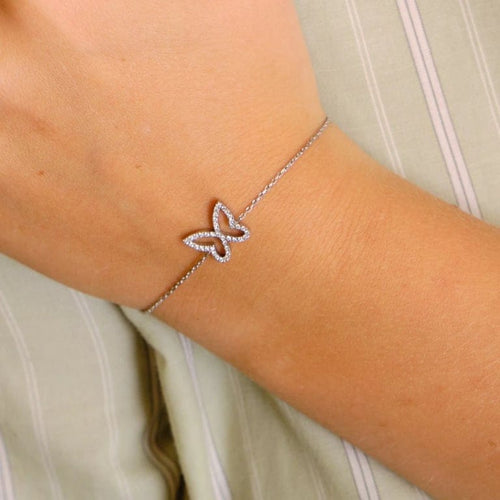 Bracelet Bracelet papillon diamants 58 Facettes