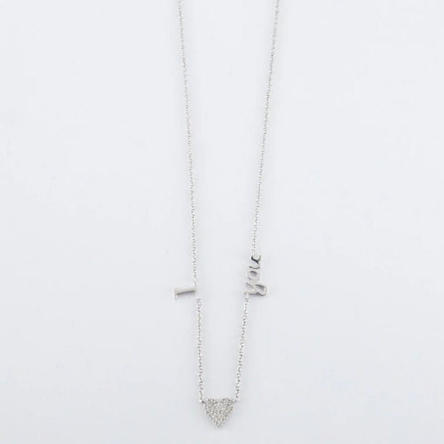 Collier Collier " I LOVE YOU " Diamants 58 Facettes