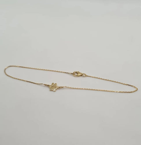 Bracelet Bracelet patte de chien or jaune 58 Facettes
