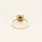 Bague 55.5 Bague rectangle en or jaune et gris 18k, rubis et diamants 58 Facettes PL08