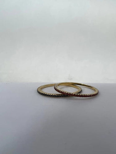 Bague 54 Bagues doubles en diamant et saphir orange 58 Facettes ME-R-03-04