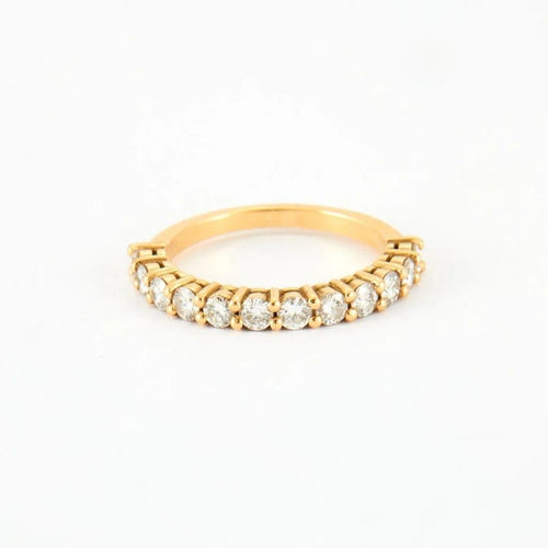 Bague 52 Bague Or jaune pavage Diamants 58 Facettes