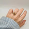 Bague 55 Bague "toi & moi" or jaune pierres fines 58 Facettes