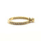 Bague 53 Alliance or jaune 18 carats sertie de diamants naturels 58 Facettes