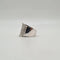 Bague 53.5 Bague or blanc sertie de diamants naturels 58 Facettes