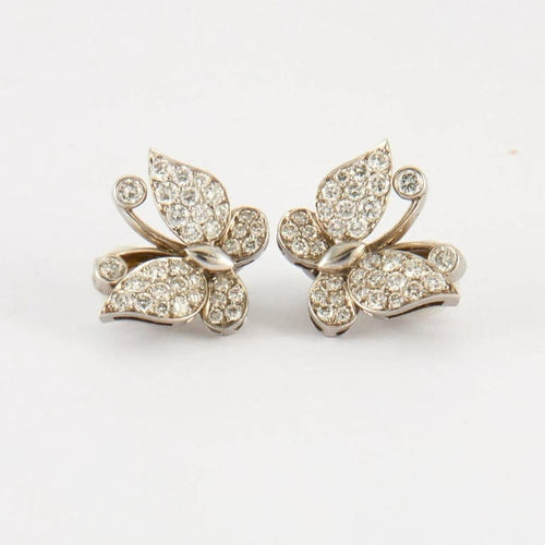 Boucles d'oreilles Boucles d'oreilles en Or blanc & diamants 58 Facettes