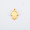 Pendentif Pendentif main de Fatma or jaune 58 Facettes