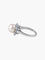 Bague 48.5 Bague or blanc perle et diamants 58 Facettes 2069
