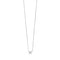 Collier Collier or blanc 18 carats sertie d'un diamant princesse 58 Facettes