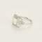 Bague 57 Bague - Bague chaton pyramidal princesse en platine et diamants 58 Facettes LJBAV3