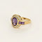 Bague 54 Bague en or jaune , améthyste et diamants 58 Facettes SAI0769