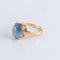 Bague 52 Bague Saphir de Ceylan cabochon 58 Facettes FM112