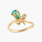 Bague 53 Bague Emeraude et Diamants 58 Facettes
