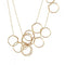 Collier Ginette NY - Sautoir Thirteen Circles en or rose 18 carats 58 Facettes