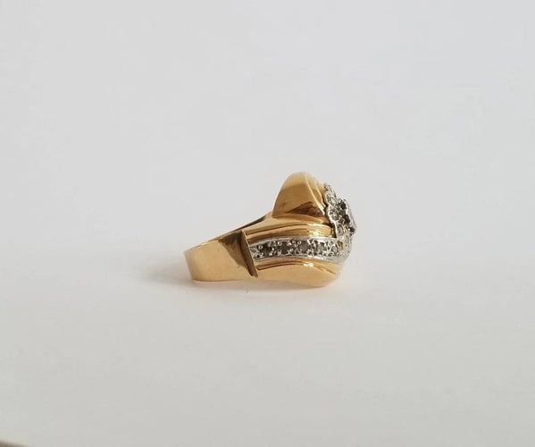 Bague 56 Bague tourbillon diamants 0.56 carats 58 Facettes