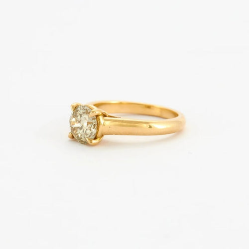 Bague 51 Bague solitaire Or jaune Diamant 58 Facettes