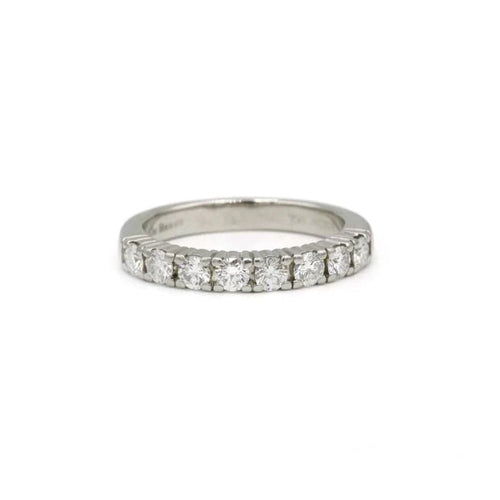 Bague 51 DE BEERS - Demi-Alliance Diamants 58 Facettes 240012R