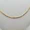 Collier Chaine or jaune 18 carats diamantée 58 Facettes