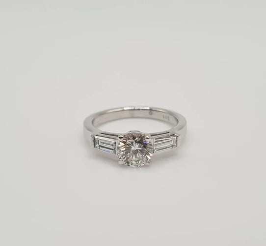 Bague 49.5 Bague Or blanc Diamants 58 Facettes
