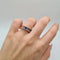 Bague 53 Bague or rose sertie de diamants naturels et saphirs multicolores 58 Facettes