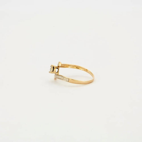 Bague 58.5 Bague Or jaune Diamants 58 Facettes