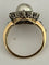 Bague 54 Bague Or Jaune et Gris Perle Diamants 58 Facettes LOT 4493