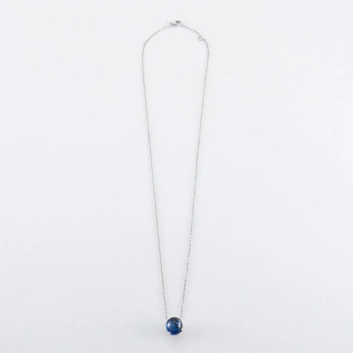 Collier Collier Or blanc Saphir 58 Facettes