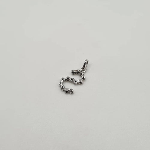 Pendentif Pendentif "S" or blanc diamants 58 Facettes