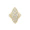 Bague 52 Bague marquise en or jaune 18 carats et diamants 58 Facettes 34515