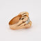 Bague 40 Bague Or Jaune Godronné Diamants 58 Facettes LOT 4081