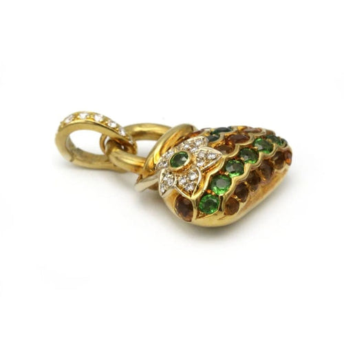 Pendentif Pendentif Sac - or jaune, diamants et pierres de couleur 58 Facettes 250249R