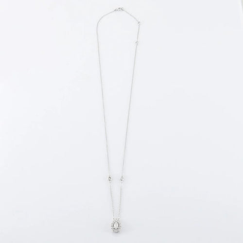 Collier Collier Or blanc Diamants 58 Facettes