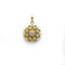 Pendentif Pendentif fleur en or jaune 750‰ et diamants 58 Facettes 250306R