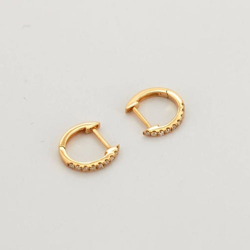 Boucles d'oreilles Boucles d'oreilles or jaune et diamants 58 Facettes