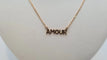 Collier Collier amour en Or jaune 58 Facettes