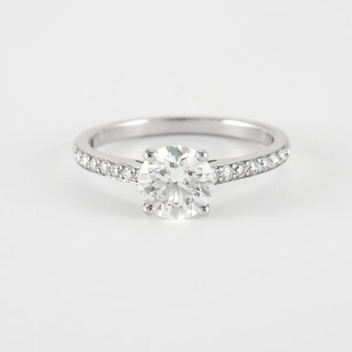 Bague 53 Bague en Or Blanc & diamants 58 Facettes