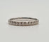 Bague 52 Alliance or blanc 18 carats 58 Facettes
