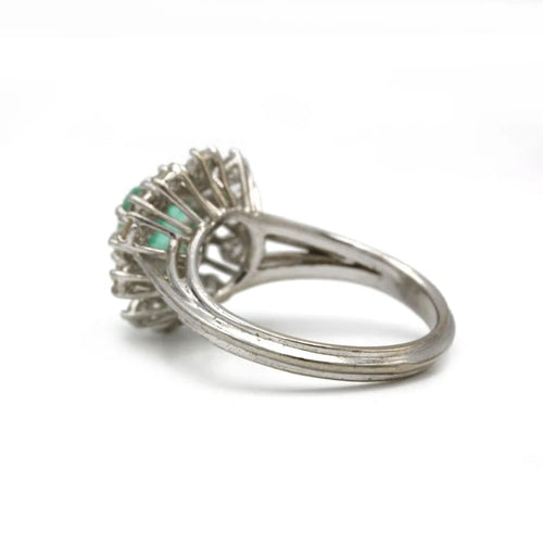 Bague 55.5 Bague - Or, Diamants & Emeraude 58 Facettes 250308R