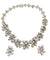 Boucles d'oreilles Ensemble Fleur Diamant et Tourmaline d'inspiration vintage 58 Facettes VIN-SET-II