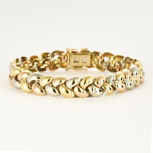 Bracelet Poiray - Tresse - Bracelet trois ors 58 Facettes BRI0033