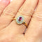 Bague 54 Bague or jaune diamants rubis 58 Facettes V43
